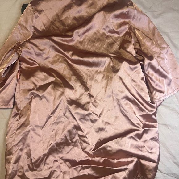 Pink Satin Robe - Picture 2 of 2